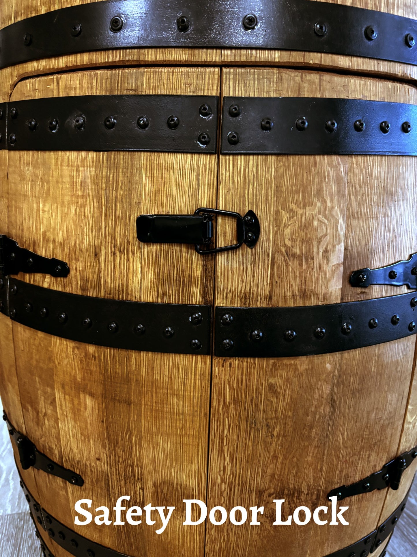 Whiskey Wine Barrel Fire Pit | Fire Glass INCLUDED |Gas Outdoor Fire Place | Patio Heater |Patio outdoor Decor | Barrel table liquor cabinet